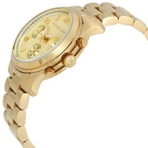 Michael Kors Runway Chronograph Gold Watch